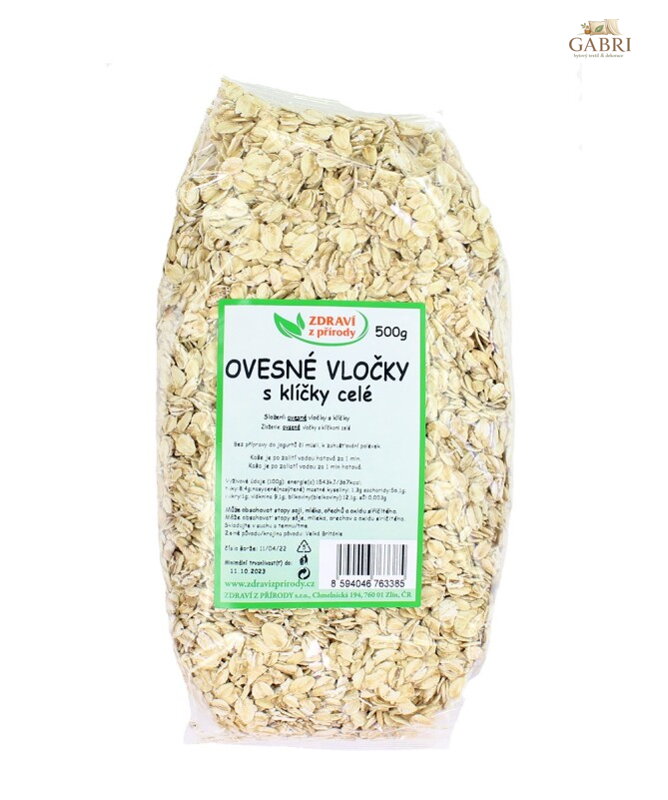 Vločky ovesné celé 500g ZP 86