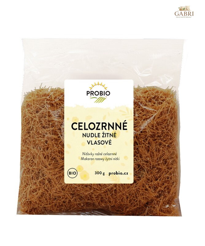 Těstoviny žitné nudle vlasové celozrnné BIO 300g Probio 2643