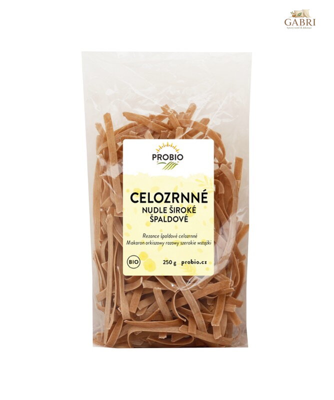 Těstoviny špaldové nudle široké celozrnné  BIO 250g Probio 2640