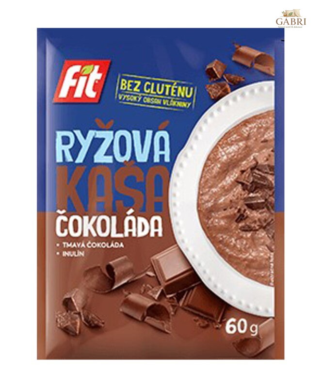 Kaše rýžová čokoláda 60g Fit bez lepku 2104