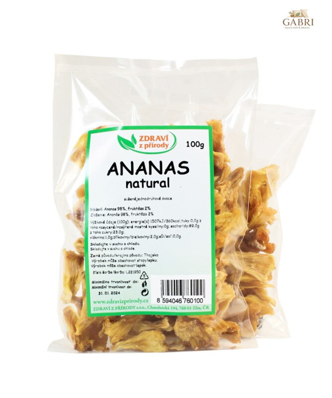 Ananas natural kousky 100g ZP 2289