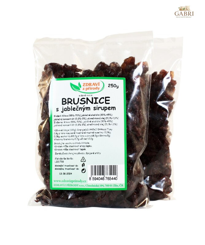 Brusnice s jablečným sirupem 250g ZP 942