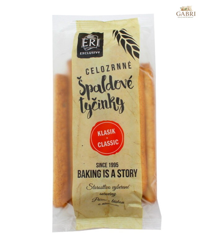 Celozrnné tyčinky špaldové 100g ERI 2563