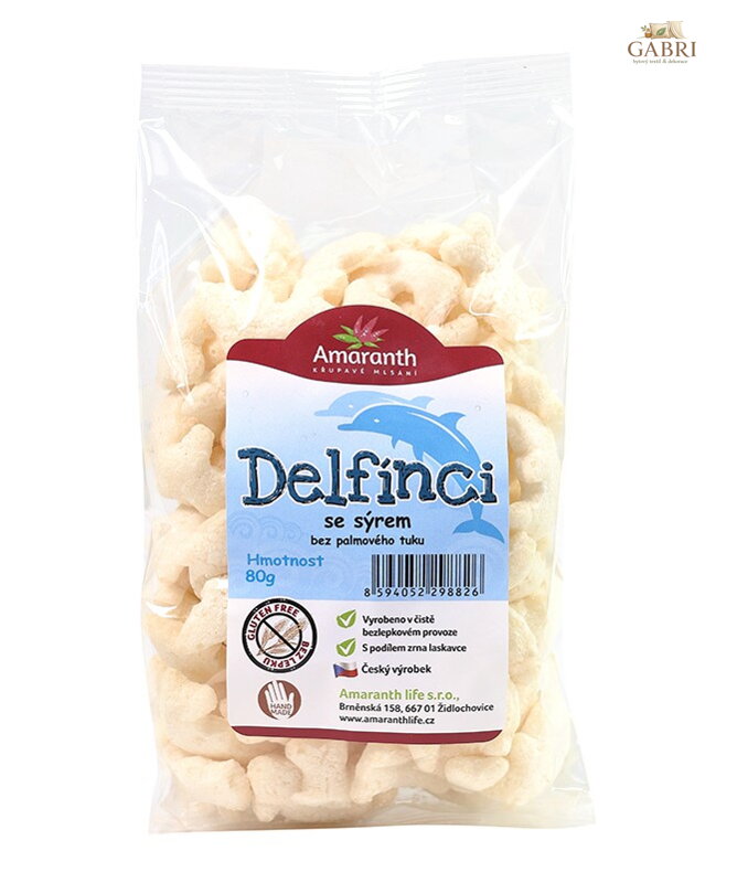 Delfínci sýr 80g Amaranth bez lepku 130