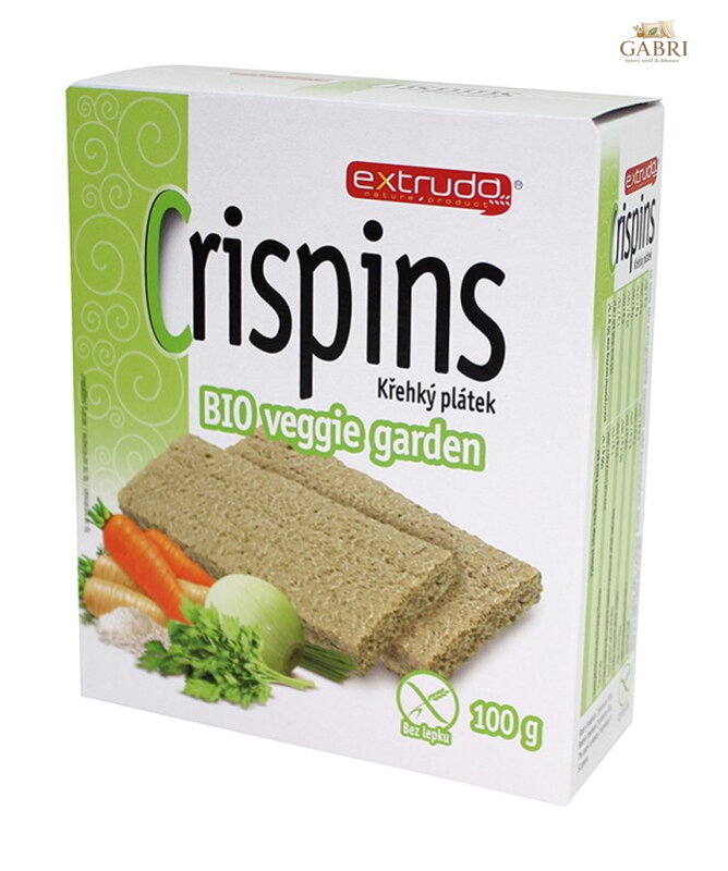 Crispins plátek vege garden BIO 100g Extrudo bez lepku 337