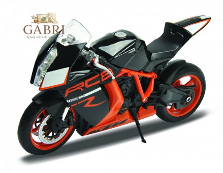 Welly - Motocykl KTM 1190 RC8 R 1:10 černooranžový