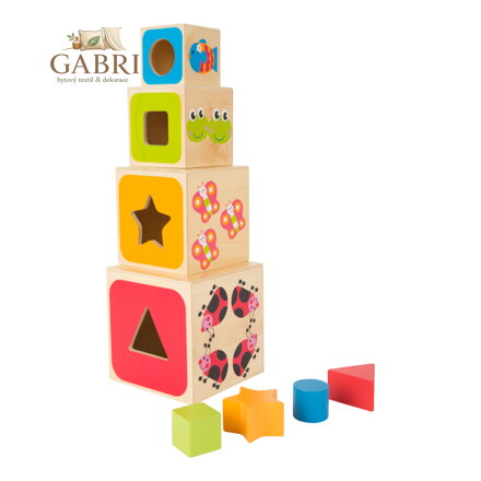 small foo  Didaktické vkládací kostky ABC