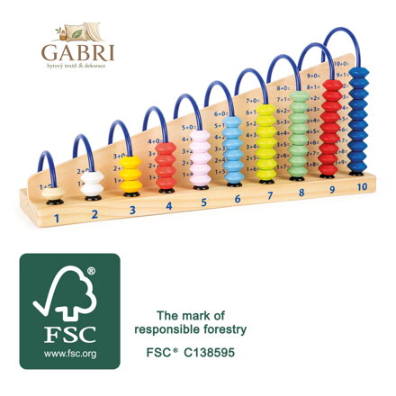 small foot Dřevěné počítadlo Profi 2