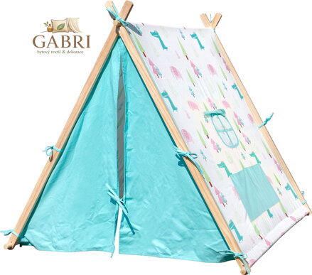 Small Foot Hrací stan Slon a krokodýl