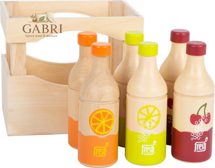 small foot Bedýnka s 6 láhvemi nápojů