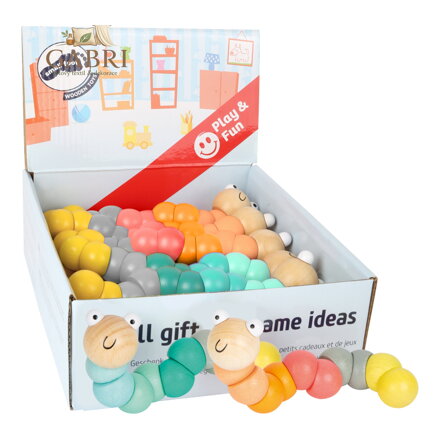 small foot Motorická hračka housenka displej 14 ks