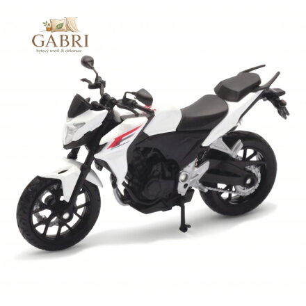 Welly Motocykl Honda CB500F 1:18 bílá