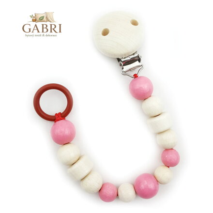 Hess Klips na dudlík světle růžový