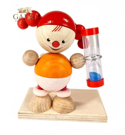 Hess Přesýpací hodiny panenka Lucia  pro měření doby čištění zubů