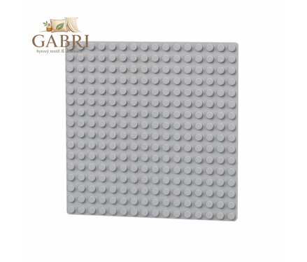 L-W Toys Oboustranná deska 16x16 světle šedá