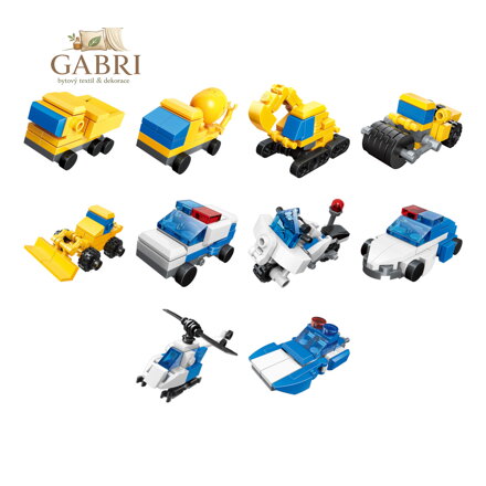 Qman Police Engineering Team 3v1 2105 sada 10 kusů