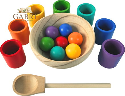 2Kids Toys Duhové kuličky a kalíšky 7 barev