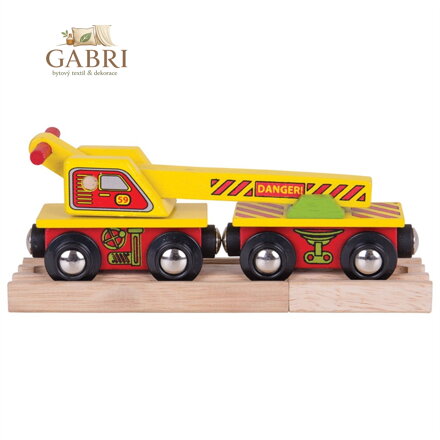 Bigjigs Rail Vagón s jeřábem
