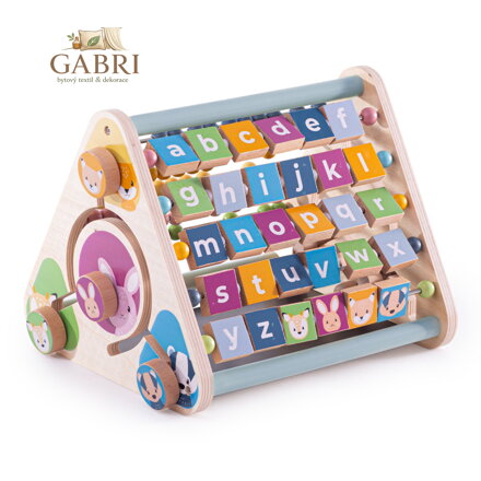 Bigjigs Toys Aktivní trojúhelník se zvířátky - poškozený obal