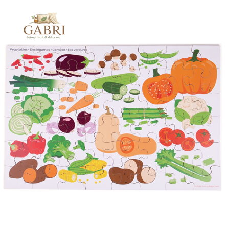 Bigjigs Toys Podlahové puzzle Zelenina
