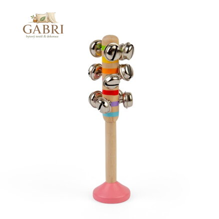Bigjigs Toys Rolničky 1 ks růžová