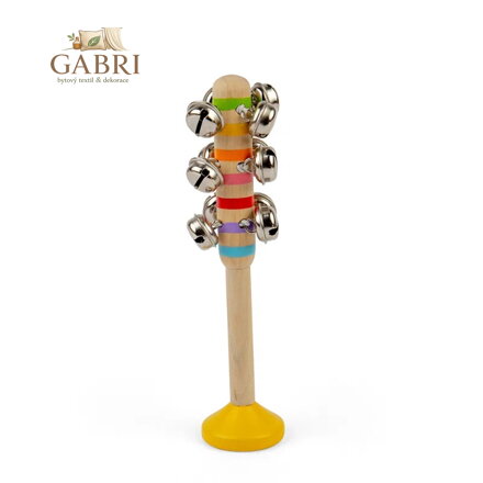 Bigjigs Toys Rolničky 1 ks žlutá