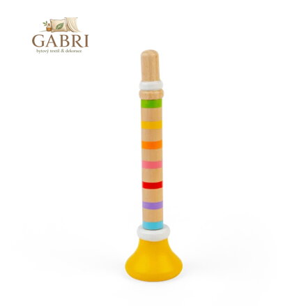 Bigjigs Toys Trumpetka 1 ks žlutá
