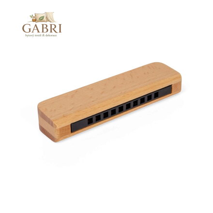 Bigjigs Toys Dřevěná harmonika přírodní
