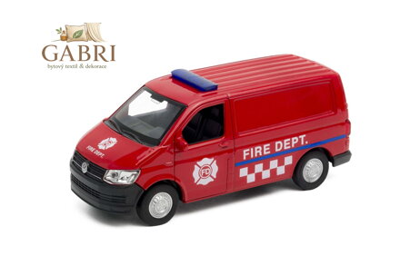 Welly Volkswagen Transporter T6 VAN 1:34 FIRE DEPT