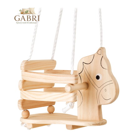 small foot Dřevěná houpačka kůň malovaná