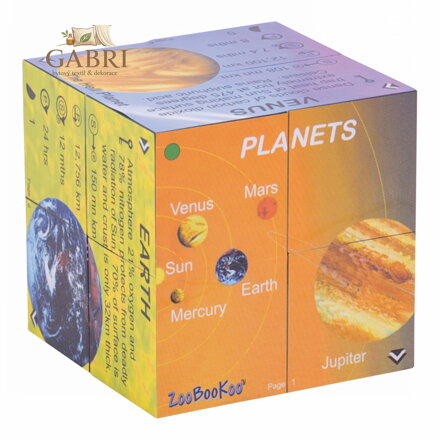 Zoobookoo Kniha v kostce Planety