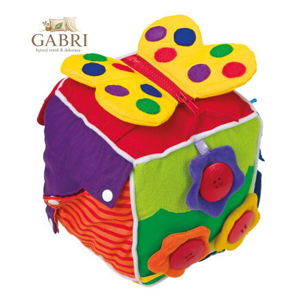 small foot Plyšová hračka kostka pro nejmenší