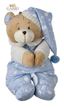 small foot Plyšový hrací medvídek