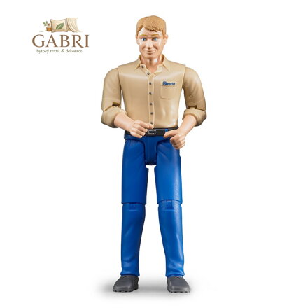 Bruder BWORLD Figurka muž v modrých kalhotách