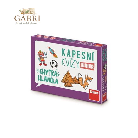 Dino Kapesní kvízy JUNIOR Chytrá hlavička
