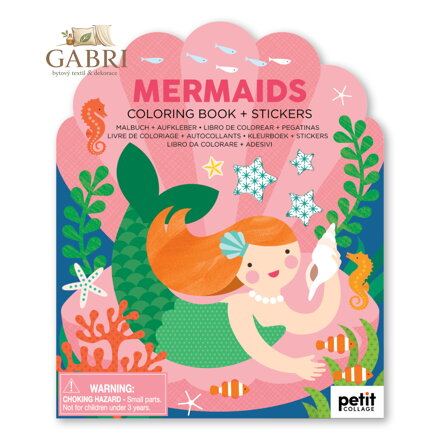 Petit Collage Omalovánka se samolepkami mořské víly