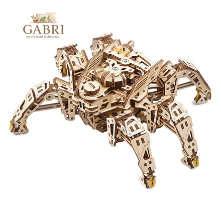 Ugears 3D dřevěné mechanické puzzle Šestinohý průzkumník (hexapod)