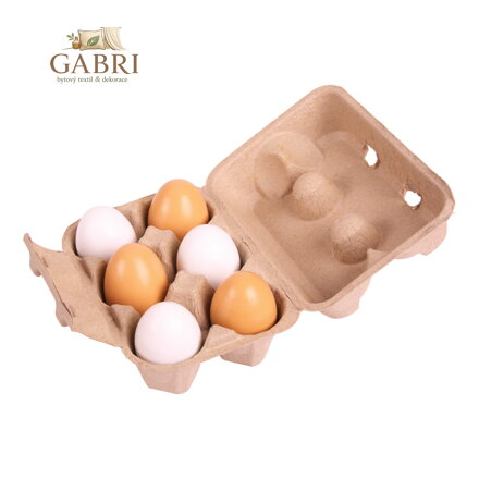 Bigjigs Toys Vajíčka v krabičce 6 ks