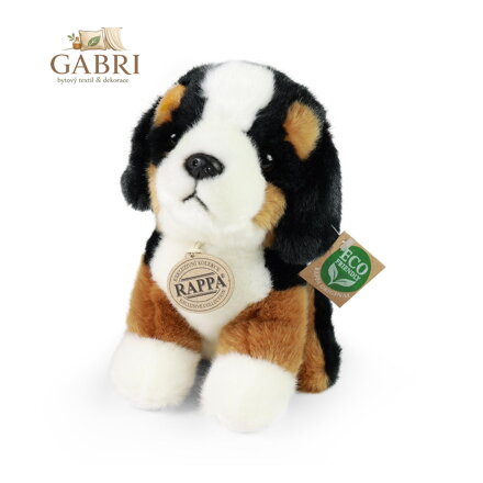 Rappa Plyšový bernský salašnický pes sedící 18 cm ECO-FRIENDLY