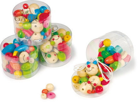 small foot Dřevěné navlékací korálky 4 ks