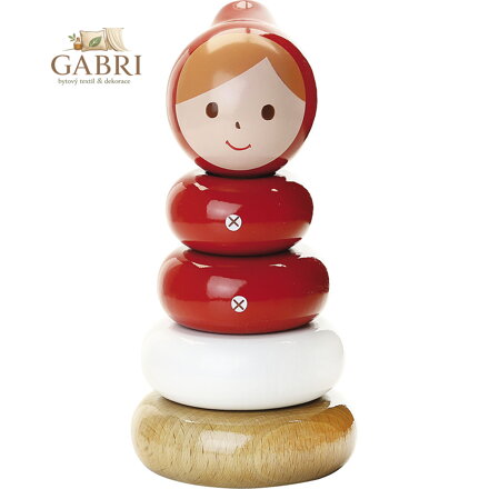 Vilac Dřevěná nasazovací věž Červená karkulka