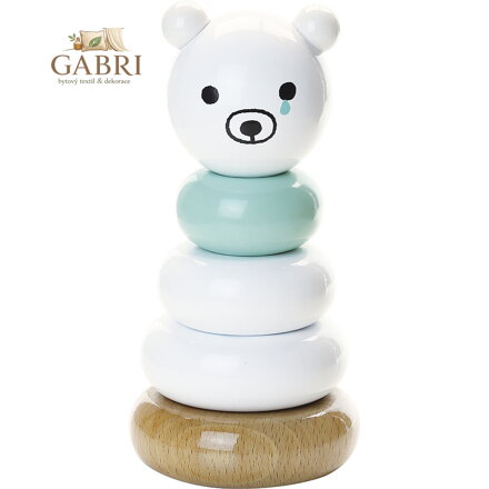 Vilac Dřevěná nasazovací věž Smutný medvídek