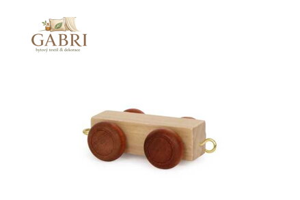 small foot Vláček abeceda plochý vagónek