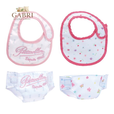 Petitcollin Sada bryndáčků a plenek (pro panenku 36-40 cm)