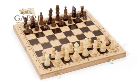 Jeujura Šachy v dřevěném skládacím boxu