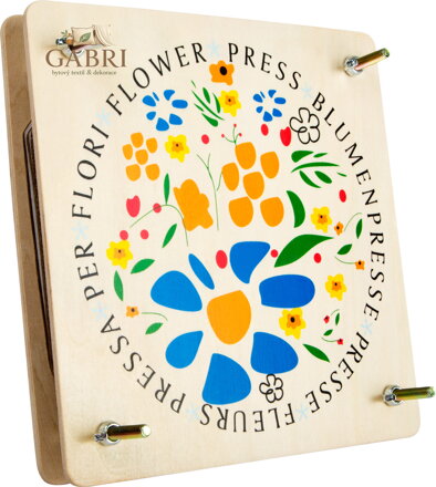 small foot Dřevěný lis na květiny