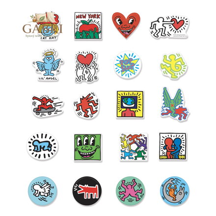 Vilac Dřevěné magnetky Keith Haring