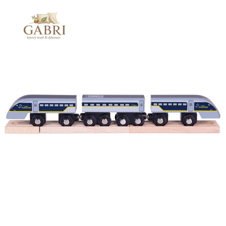 Bigjigs Rail Rychlík Eurostar E320 + 3 koleje