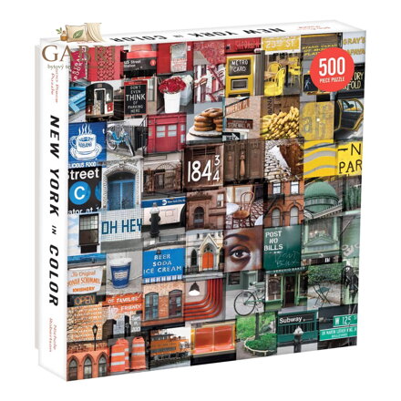 Galison Puzzle barevný New York 500 dílků