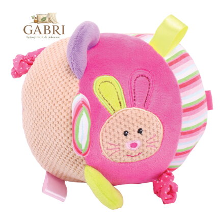 Bigjigs Baby Textilní motorická koule - Králíček Bella